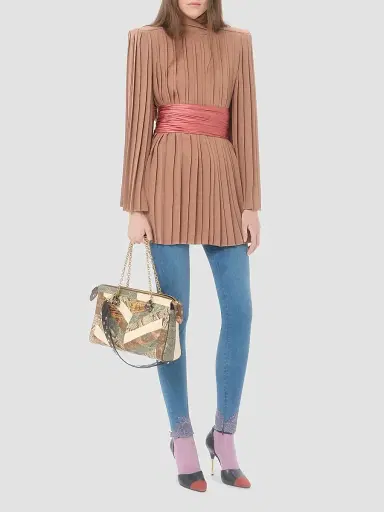 Valentino Women's Panthea Medium Shoulder Bag in Exotic Leather | Thumbnail 2