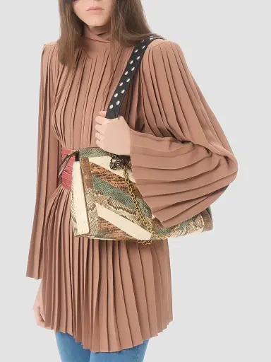 Valentino Women's Panthea Medium Shoulder Bag in Exotic Leather | Thumbnail 3