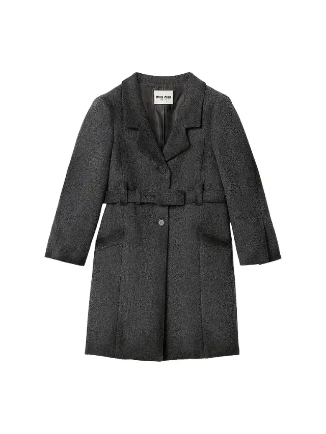 Women's Single-Breasted Double Wool Coat