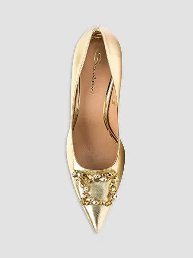 Santoni Women's Embellished 85MM Metallic Leather Pumps | Thumbnail 5 Santoni Women's Embellished 85MM Metallic Leather Pumps | Thumbnail 5
