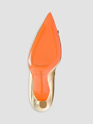 Santoni Women's Embellished 85MM Metallic Leather Pumps | Thumbnail 6 Santoni Women's Embellished 85MM Metallic Leather Pumps | Thumbnail 6