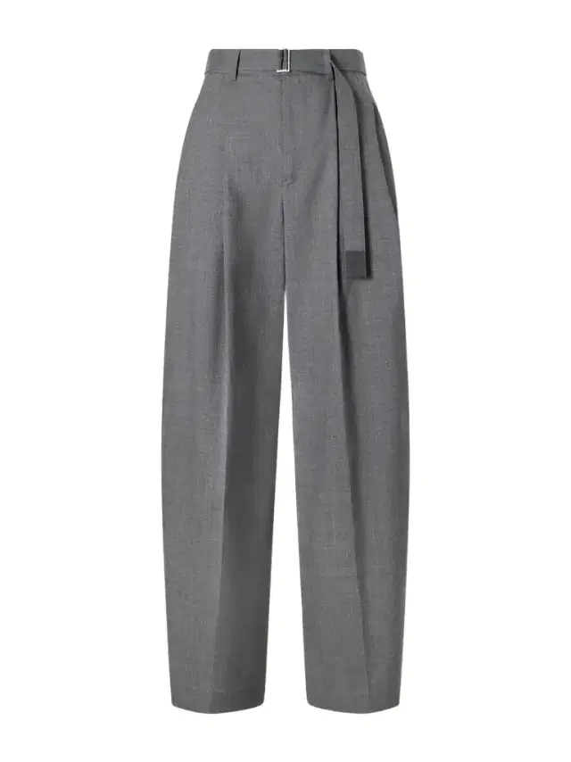 Sacai Belted pleated twill wide-leg pants