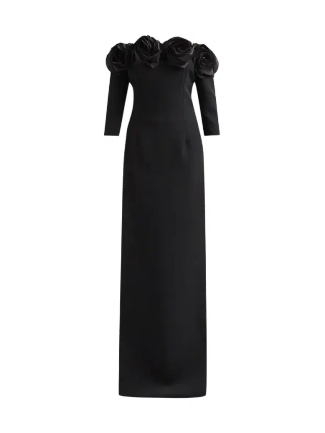 Teri Jon by Rickie Freeman Women's Floral Crêpe Off-The-Shoulder Gown
