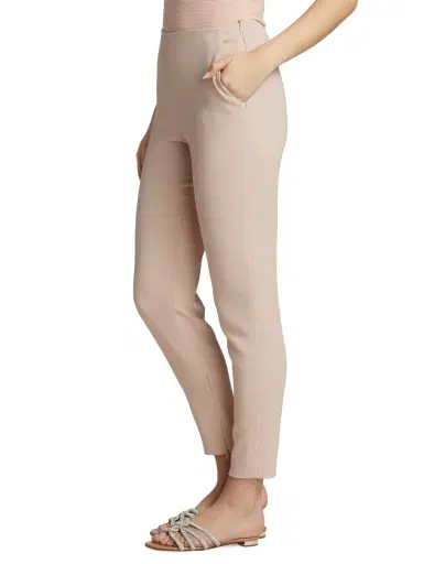 Giorgio Armani Women's Main Cady Slim-Leg Pants | Thumbnail 4
