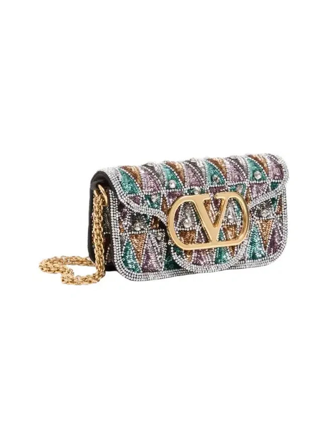 Valentino Women's Locò Small Embroidered Shoulder Bag