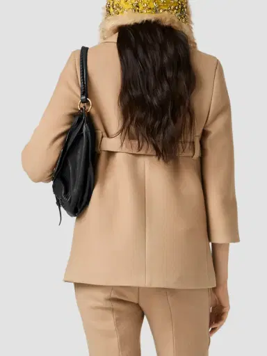 Miu Miu Women's Single-Breasted Double Wool Coat | Thumbnail 5
