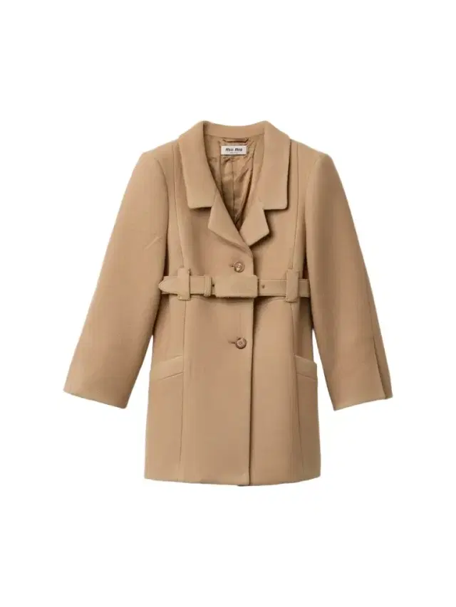Miu Miu Women's Single-Breasted Double Wool Coat