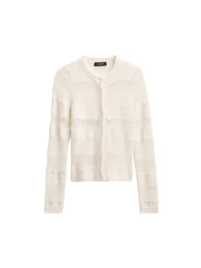 Fabiana Filippi Women's Platinum Striped Virgin Wool-Blend Cardigan