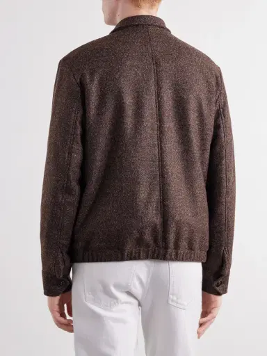 Paul Smith Wool-Blend Bouclé Blouson Jacket - Men | Thumbnail 4