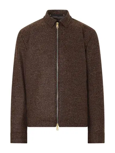 Paul Smith Wool-Blend Bouclé Blouson Jacket - Men | Thumbnail 1