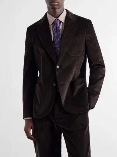 Paul Smith Cotton-Blend Corduroy Suit Jacket - Men | Thumbnail 3
