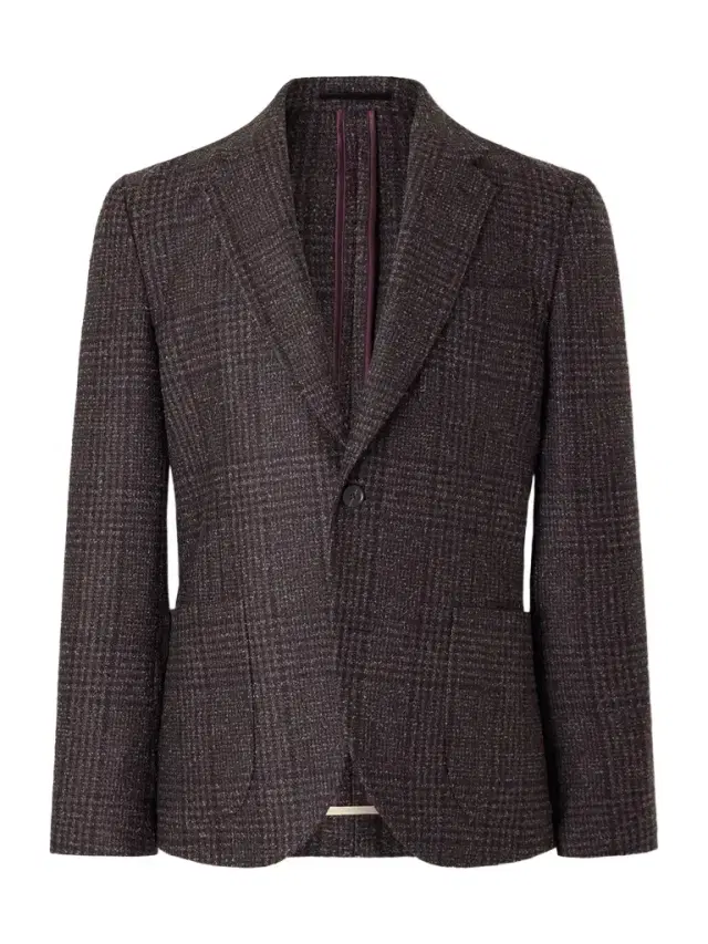 Paul Smith Wool-Blend Prince Of Wales Blazer - Men