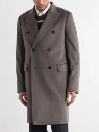 Paul Smith Double-Breasted Wool and Cashmere-Blend Coat - Men | Thumbnail 3