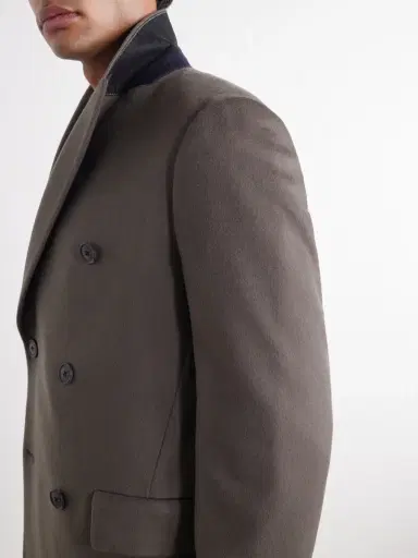 Paul Smith Double-Breasted Wool and Cashmere-Blend Coat - Men | Thumbnail 5