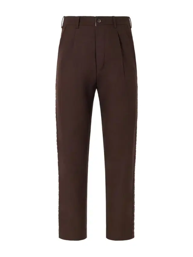 Kartik Research Straight-Leg Pleated Embroidered Wool-Twill Trousers - Men