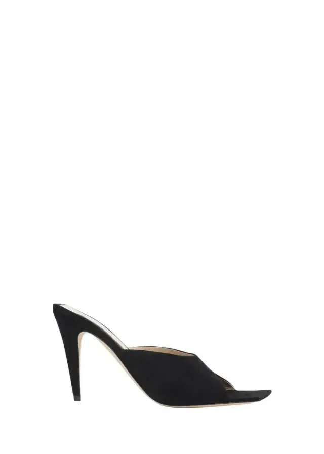 95mm Edge Suede Mules
