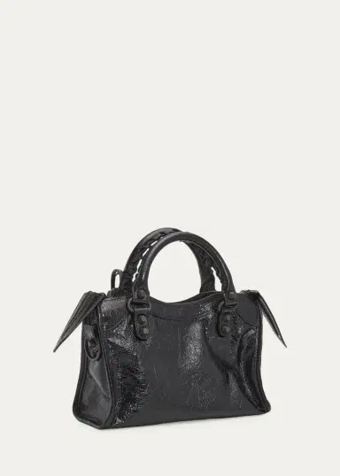 Balenciaga Le City Mini Leather Top-Handle Bag | Thumbnail 3