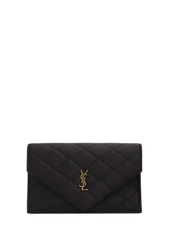 YSL Small Quilted Wallet on Chain