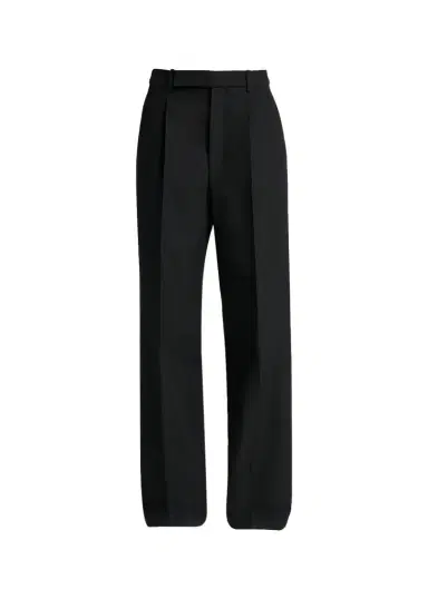 Saint Laurent Wool Grain De Poudre Straight-Leg Trousers | Thumbnail 1