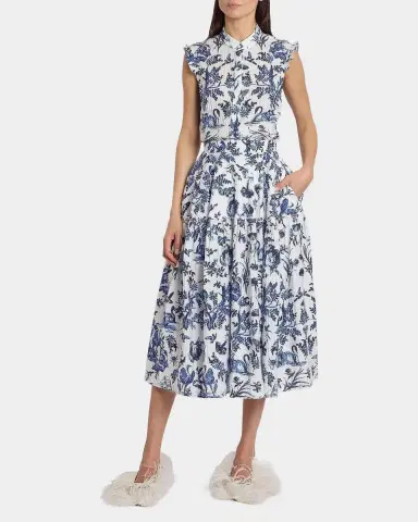 Erdem Floral Jacquard Button-Front Shirt | Thumbnail 2