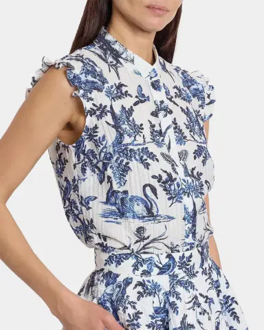 Erdem Floral Jacquard Button-Front Shirt | Thumbnail 5