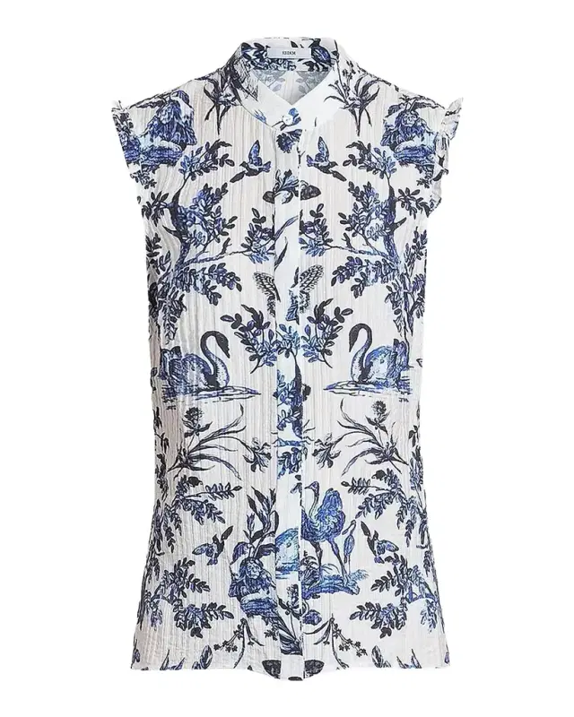 Erdem Floral Jacquard Button-Front Shirt