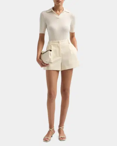 Burberry Rain Rib-Knit Cashmere Polo Shirt | Thumbnail 2