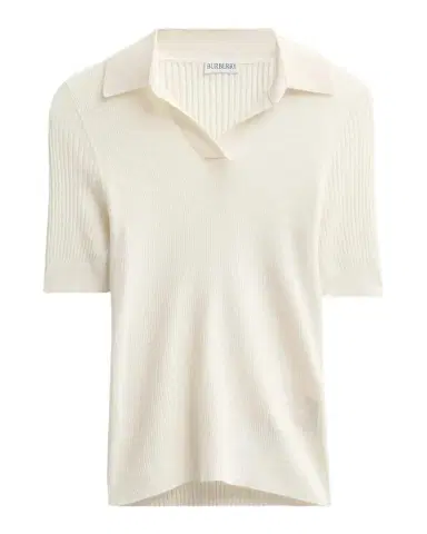 Burberry Rain Rib-Knit Cashmere Polo Shirt | Thumbnail 1