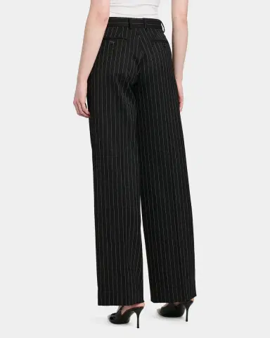 Dolce & Gabbana Pinstriped Virgin Wool-Cashmere Straight-Leg Pants | Thumbnail 3