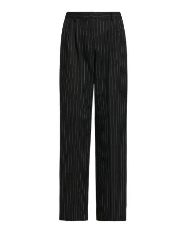 Dolce & Gabbana Pinstriped Virgin Wool-Cashmere Straight-Leg Pants | Thumbnail 1