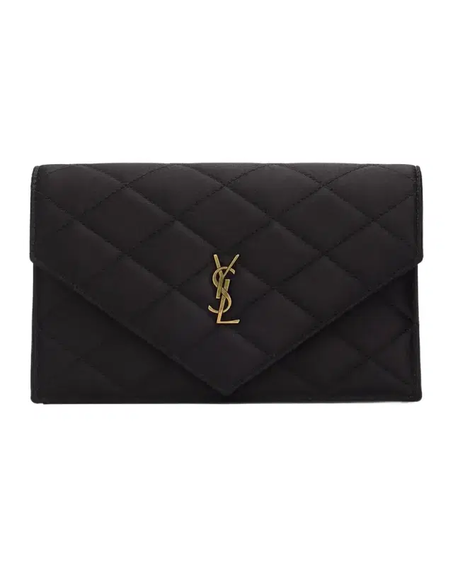 YSL Small Quilted Wallet on Chain