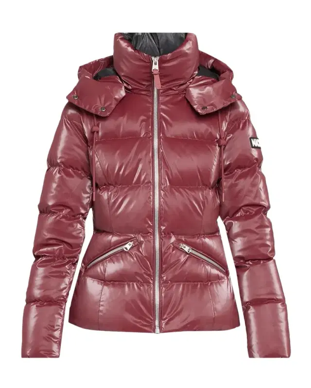 Madalyn-GLOZ Glossy Short Down Jacket