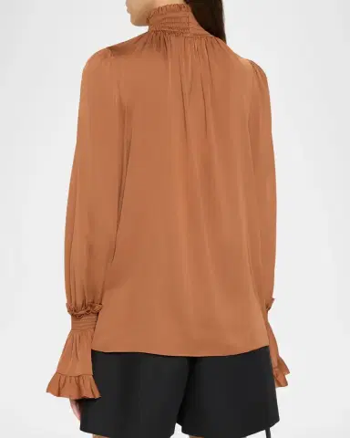 Kobi Halperin Maxine Smocked Blouse | Thumbnail 3