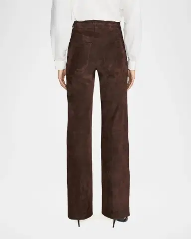 Frame Suede Slim Wide-Leg Pants | Thumbnail 3