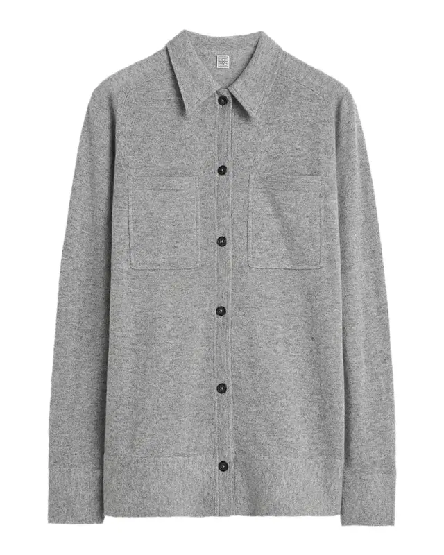 Cashmere Patch Pocket Shirt