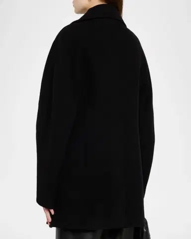 TOTEME Rounded Double-Breasted Peacoat | Thumbnail 3