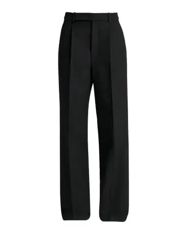 Saint Laurent Wool Grain De Poudre Straight-Leg Trousers | Thumbnail 1