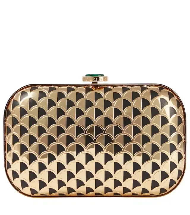 BVLGARI Calla leather clutch