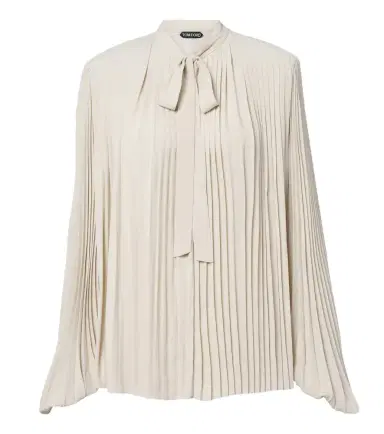 Tom Ford Plissé crêpe de chine blouse | Thumbnail 1