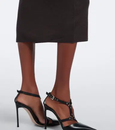 Tom Ford Off-shoulder wool and silk midi dress | Thumbnail 2