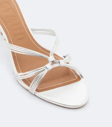 Staud Carrie metallic leather mules | Thumbnail 2