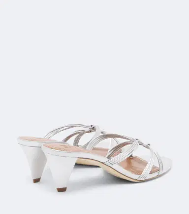 Staud Carrie metallic leather mules | Thumbnail 3