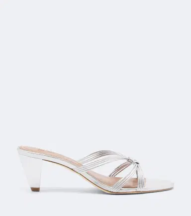 Staud Carrie metallic leather mules | Thumbnail 4