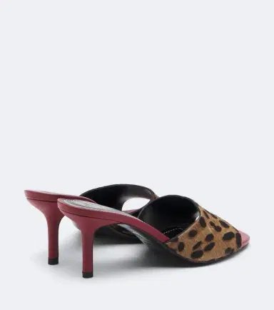 Staud Bea leopard-print calf hair mules | Thumbnail 3