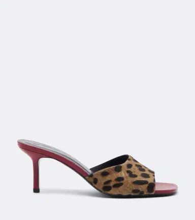 Staud Bea leopard-print calf hair mules | Thumbnail 4