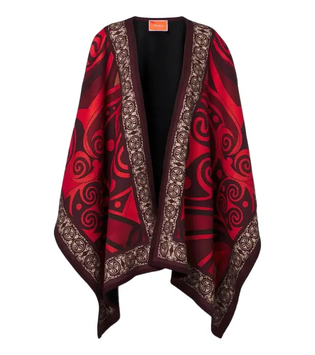 La DoubleJ Alchemy printed wool shawl