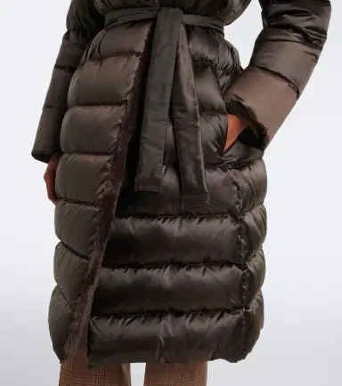 Max Mara Belted hooded puffer coat | Thumbnail 2