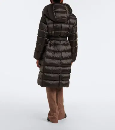 Max Mara Belted hooded puffer coat | Thumbnail 3