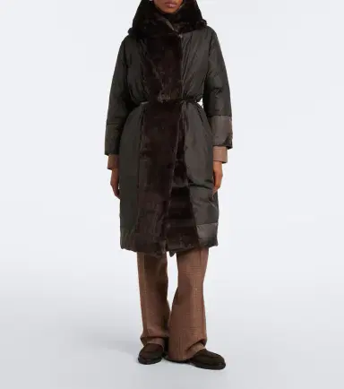 Max Mara Belted hooded puffer coat | Thumbnail 5