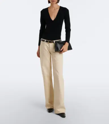 Frame Gray wide-leg jeans | Thumbnail 6